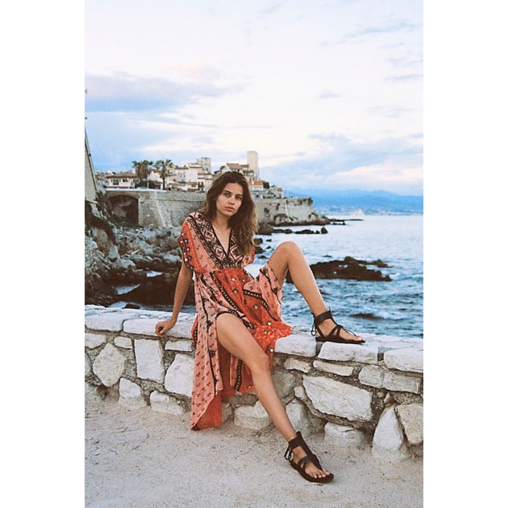 Free People | Smiling Sun Embroidered Maxi